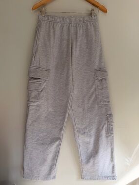 Garage Light Gray Cargo Sweatpants with Utility Pockets